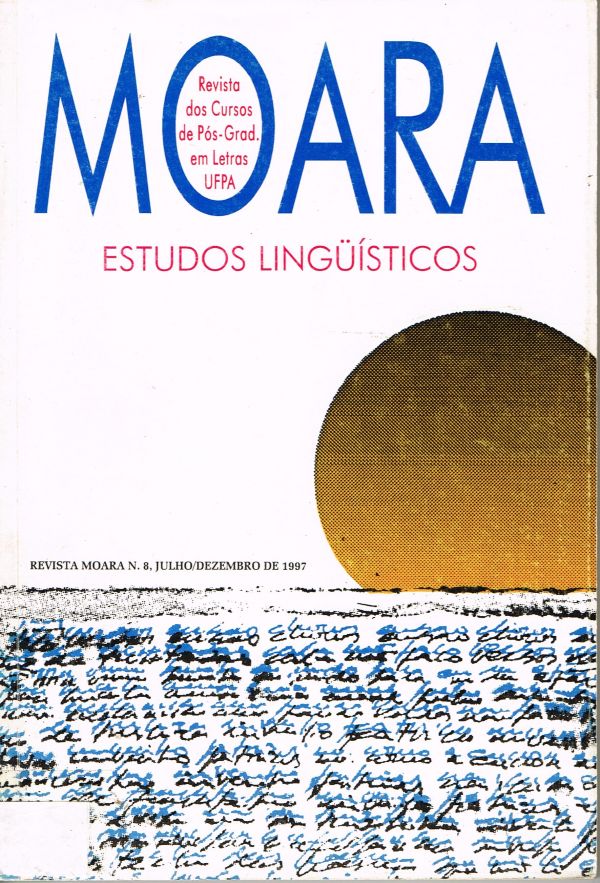 Moara - Estudos Linguísticos - Revista nº 8 -  Cursos de Pós-Graduação em Letras da UFPA